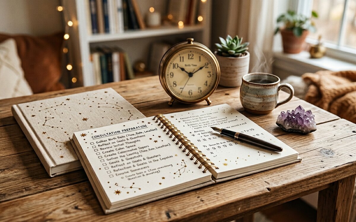 Your First Consultation: How to Prepare Birth Details, Questions, and an Open Mind